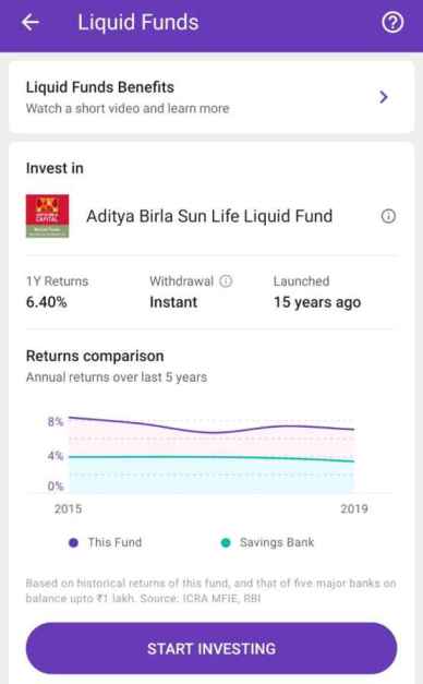 how to invest in phonepe liquid fund