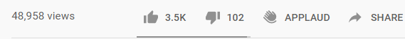 youtube applause button 