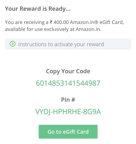 valued opinion amazon gift card