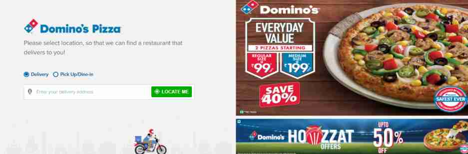 Dominos Pizza Food Delivery App