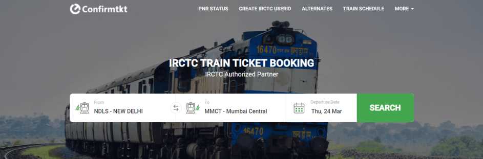 Best Train Ticket Booking Apps ConfirmTkt