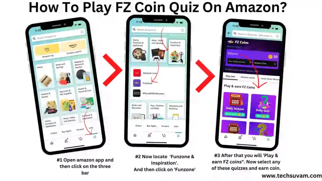 how to play FZ Coins Quiz on Amazon