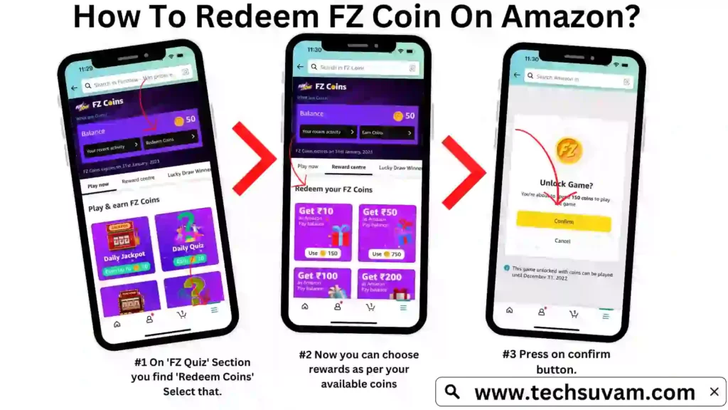 how to redeem FZ Coins on Amazon