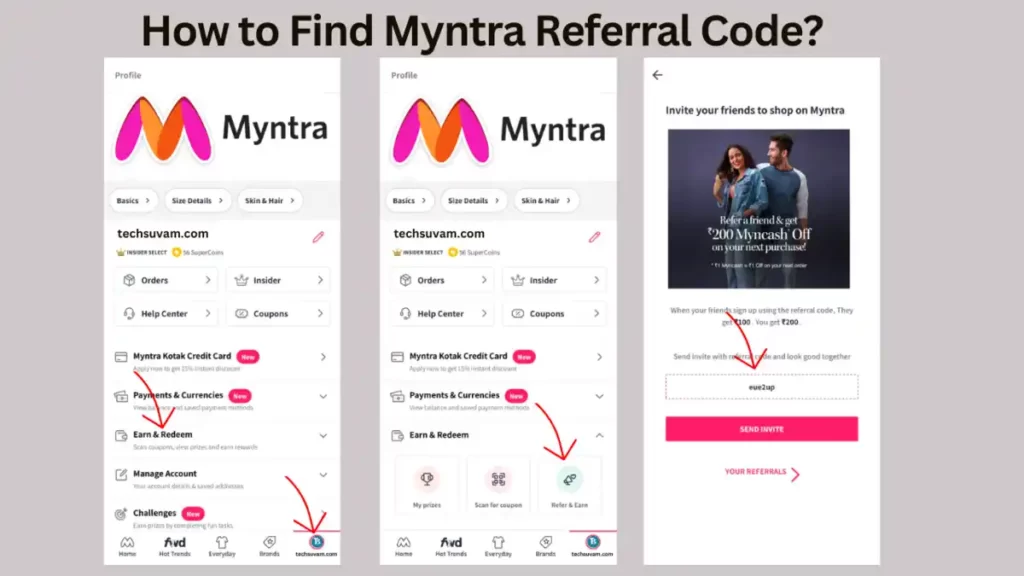 How to Find Myntra Referral Code