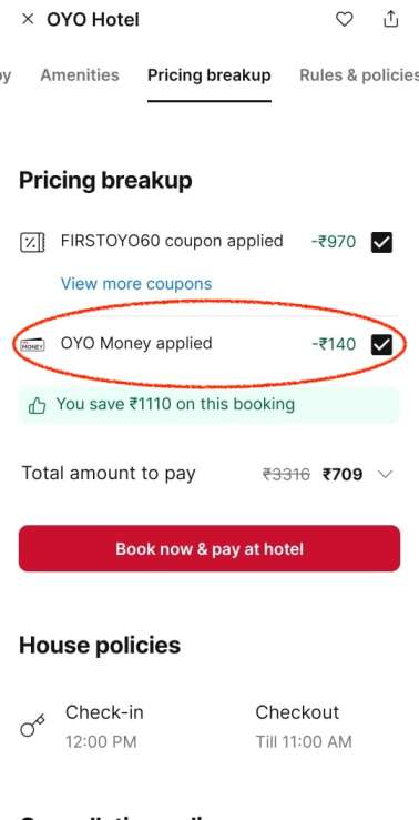 Use OYO Money