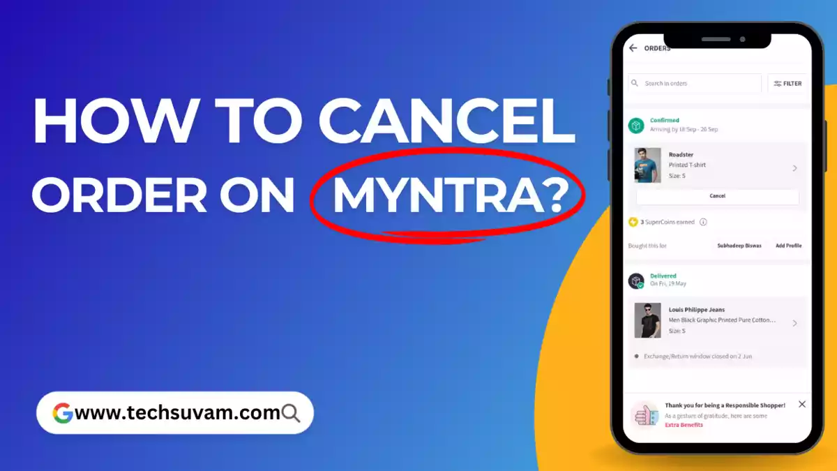 How To Cancel Order On Myntra