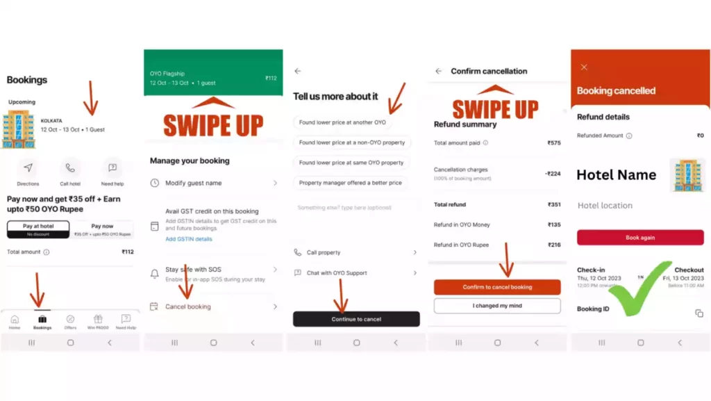 Cancel OYO Booking