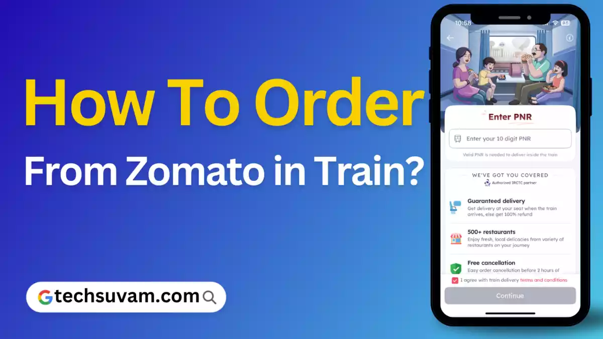 How To Order From Zomato in Train