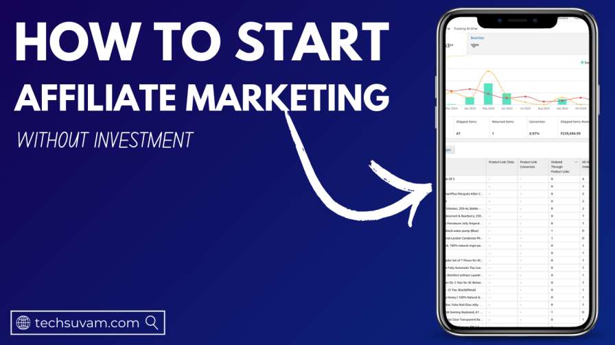 HOW TO START AFFILIATE MARKETING WITHOUT INVESTMENT IN INDIA