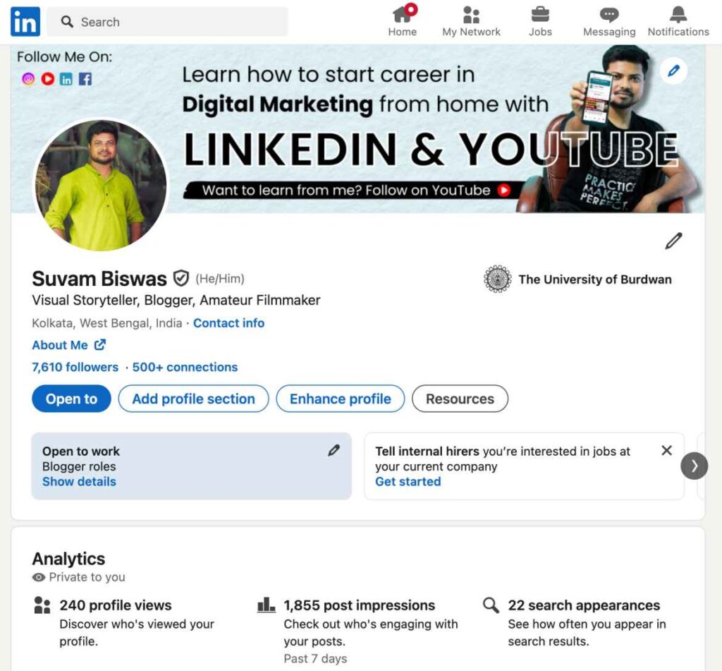 LinkedIn Profile